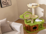40" Jungle Theme Cat Tree - Washable Peach Skin Cover, Sisal Scratching Post & Interactive Toys 56262880