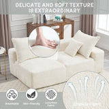 UNITED WE WIN Memory Foam 2-Seater Couch, No Installation & Easy to Transport, Deep Seat Modern Sofa W1568P222611