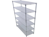 6 Tier 6000lbs Capacity NSF Metal Shelf Wire Shelving Unit, Heavy Duty Adjustable Storage Rack with W465142123