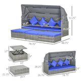 4 Piece Outdoor Rattan Sofa Set 09286610