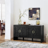 60" Mid Century Modern Sideboard Buffet Cabinet with Storage, TV Media Console, Storage Cabinet with W1801P290306