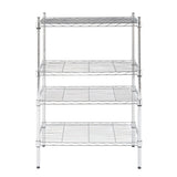 8-Tier Wire Shelving Unit Adjustable Steel Wire Rack Chrome 27635557