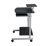 Compact Computer Cart With Storage, Espresso 36352791