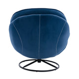 Accent chair TV Chair Living room Chair with Ottoman-Blue W676P232275