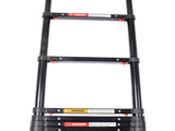 12.5FT Telescopic Ladder Aluminum Ladder with Non-Slip Feet, Slow Down Safety Function Portable W465P302873