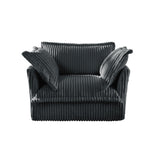 Slip-covered Armchair with 1 Big Back Cushion and 2 Big Toss Pillows, Single Deep Seat Comfy Single W3041P292344