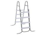 4 Steps 52in Pool Ladder Iron Grey Frame White Steps Safety Ladder 37309487