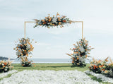 200*50*200cm Wedding Iron Art Flat Top With Water Bag Door Frame Shape Iron Arch Golden 99932445