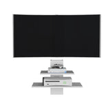 Burgos Floating Shelf, 2 Tier-Shelf Wall Unit with Cable Management B070P173214