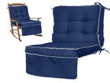 Outdoor High-Back Chair Cushions, One-Piece Hinged and Back Design, Fade-Resistant & Waterproof 05570389