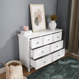 Modern 7 Drawers Dresser 7 Drawers Cabinet,Chest of Drawers Closet Organizers and Clothes W2275P149784