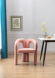 COOLMORE Contemporary Designed Velvet Fabric Upholstered Accent/Dining Chair /Barrel Side Chairs W395103725