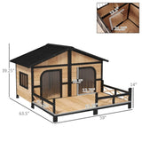 Dog House- Natural Wood 41863210
