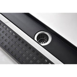 28 Inches Linear Shower Drain, Included Hair Strainer and Leveling Feet W2287P147620
