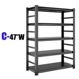 Storage Shelves 5 Tier Heavy Duty Metal Shelving Unit Adjustable Shelving Units and Storage Rack W1831128203