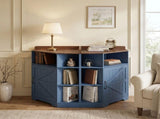 Corner Cabinet, Corner Storage Shelf with USB Ports and Outlets Industrial Organizer for Small Space W6018P577720