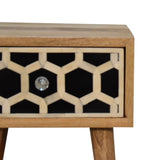 Artisan Furniture Solid Wood Mini Bone Inlay Bedside B182P202487