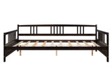 Full Size Daybed with Support Legs, Espresso 73895869