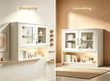 Steel Wall-Mounted Cabinet 31.50 31.50 11.81 inches White Steel Display Cabinet 83067458