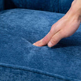 Accent Chair With Comfy Chenille Club Fabric,Comfy Upholstered Living Room Arm Chair,Springs 90350839