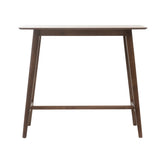 ZNTS Wood Bar Table, Natural Walnut Finish, 17.72 in x 47.24 in x 42.01 in 58918.00