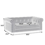 Elegant rectangular pet bed for small and medium-sized dogs, durable elevated dog sofa bed, W487P271483
