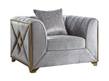 Velencia Modern Style Chair in Silver B009139138