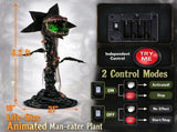 6.2ft Animated Halloween Man-Eater Plant, Sound Activated Monster Plant Prop with LED Color Changing 08263715