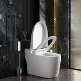 One Piece Bidet Toilet for Bathrooms Smart Bidet Toilet with Warm Air Dryer Heated Seat LED Night W1217P299511