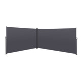 276" x 71''Retractable Side Awning, Waterproof & UV-Resistant, Privacy Screen Divider Roll Up W419P143092