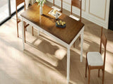 TREXM Traditional Rectangular Dining Table with Framed Wood Top and Turned Legs for Dining Room & N715P503381N