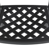 Cast Aluminum Patio Dining Chair 4PCS With Black Frame and Cushions In Random Colors W1710P166054