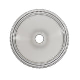 SONNY 14'' Bathroom Round Crystal Glass Sink without Faucet, Transparent W2615P318240