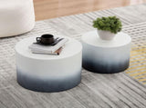 MDF with ash/oak/walnut veneer side table/coffee table/end table/nesting table set of 2 for living W876P309992