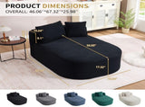 67.5''Chaise Lounge Chair 46'' Wide Indoor Corduroy Oversized Sleeper Sofa for Living Room Deep 68442354