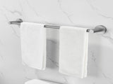 Bathroom Hardware Set, Thicken Space Aluminum 6 PCS Towel bar Set- Gun Grey 24 Inches Wall Mounted 28366551