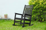 Oversized Rocking Chair with Wood-Texture, Outdoor Rocking Chair for Adults, All Weather Resistant W2103P277201