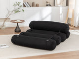 Adjustable Floor Sofa, Corduroy Lazy Sofa with Adjustable Straps for Versatile Configurations, W1170P365602