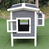 ZNTS Wooden Cat House （Prohibited by WalMart） 71933952