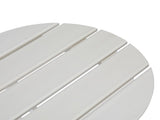 46*46*46cm Single Layer Round HDPE Side Table White 64319396