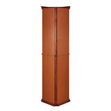 Corner Curio Cabinet with Lights, Adjustable Tempered Glass Shelves, Mirrored Back, Display W1693111239