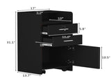 Salon Wood Rolling Drawer Cabinet Trolley Spa 3-layer Cabinet Equipment with A 05549997