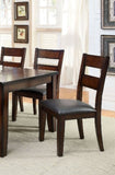 ZNTS Dark Cherry Finish Solid wood Transitional Style Kitchen Set of 2pcs Dining Chairs Bold & Sturdy B011P162631