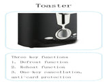 2 Slice Toaster, Quick & Even Results Every Time, Wide Slots Fit Any Size Bread Drop-Down Crumb Tray 77280284