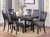 1pc Dining Table Dark Coffee Finish Kitchen Breakfast Dining Room Furniture Table w Storage Shelve B01183546
