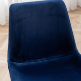 Aufurr Modern Velvet Dining Chair, Set of 2, Blue T2574P164537