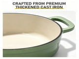 6-Quart Cast Iron Enamel Pot Includes Two Cloth Mittsnd 79219786