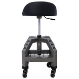 Pneumatic 360 Degree Swivel Mechanics Rolling Creeper Seat, Heavy Duty Rolling Mechanics W46590155