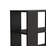 Wengue Side Table in Melamine with Open Storage B062P290234