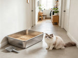 Stainless Steel Enclosed Litter Box for Cats 51894175